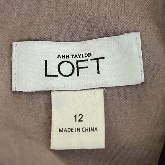 Loft Black Cocktail Dress Size 12 Lace Sleeveless NWOT - Picture 14 of 16